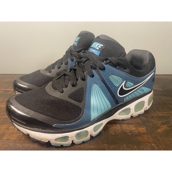 Nike Air Max Tailwind+ 4 Men’s Size 8 Running Shoes Black Blue 453975-002 - Picture 1 of 9